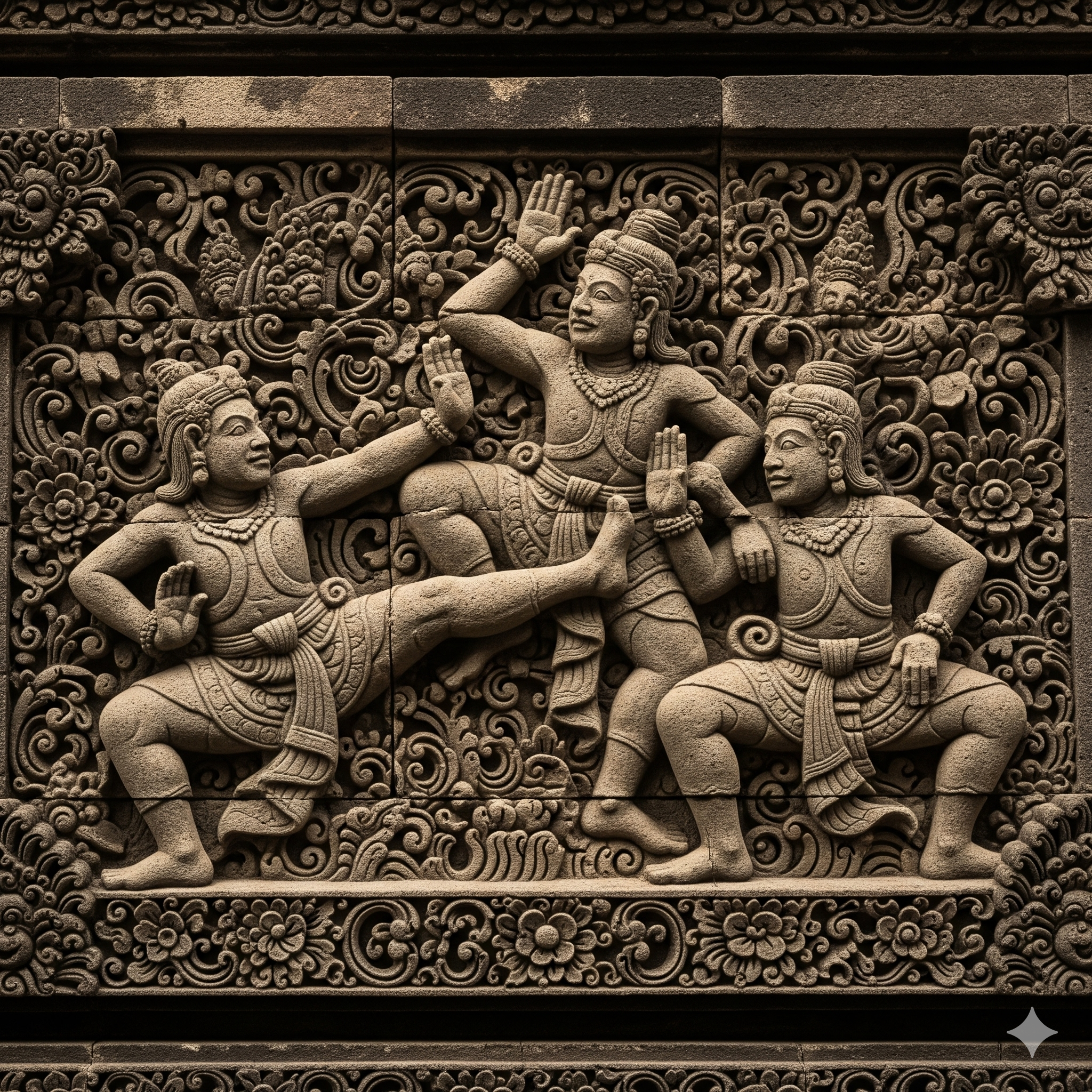 Relief Candi tentang Silat